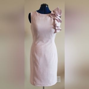Calvin Klein Sheath Dress with Ruffle